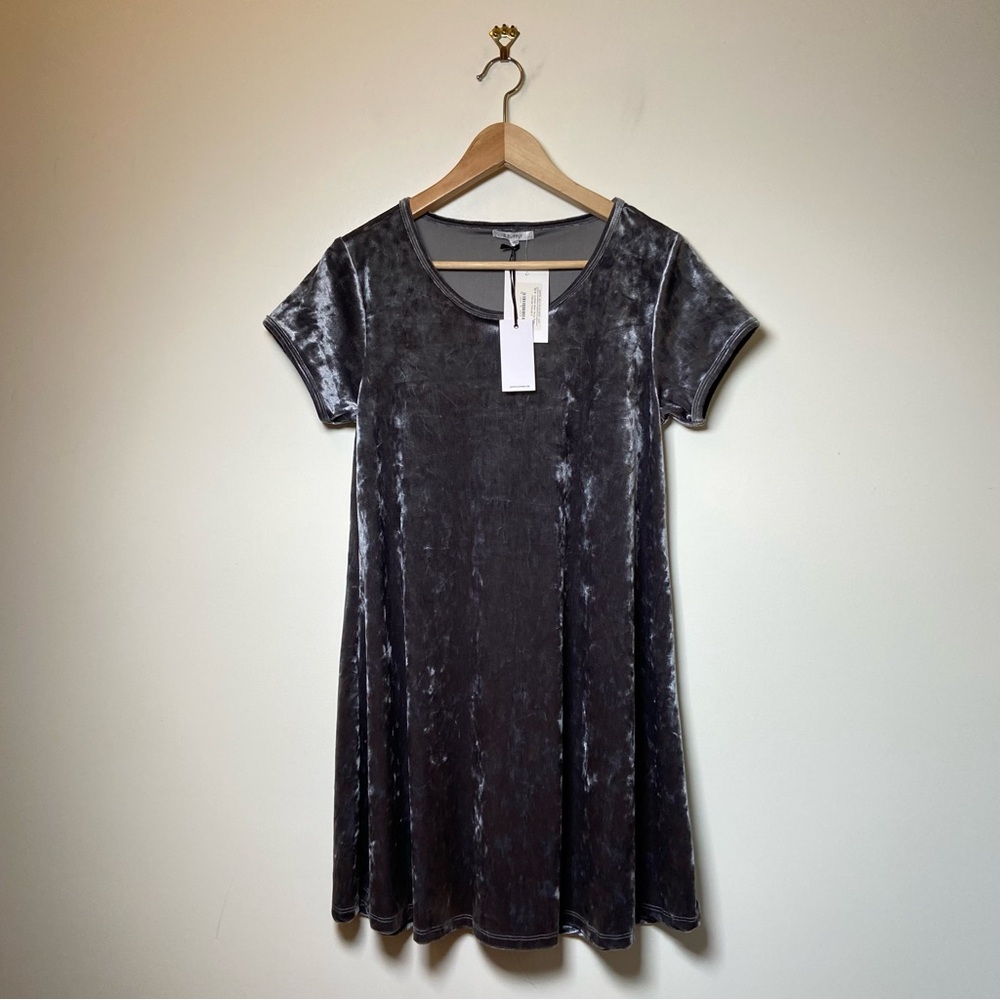 Z Supply Crushed Velour Swing Dress NWT